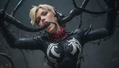 ((((only mercy from overwatch)))), solo, ((((((anthro_venom_body:2)))))), score_9, score_8_up, score_7_up, yes wide open in fear, throat fucked by tentacle, throat bulge, ambient occlusion, tentacles, painful, crying, tentacles in mouth, oral creampie, restrained, raised in air, cum squirting from mouth, covered in cum, gagging, suffocating, tentacles in ass, anal penetration, head tilted back