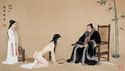 The audience before the king