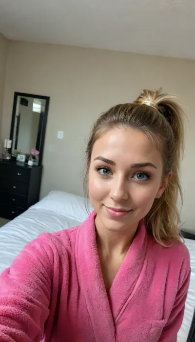 La routine di selfie del mattino