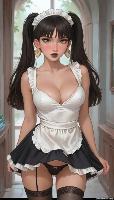 Chel's anime-inspired maid look