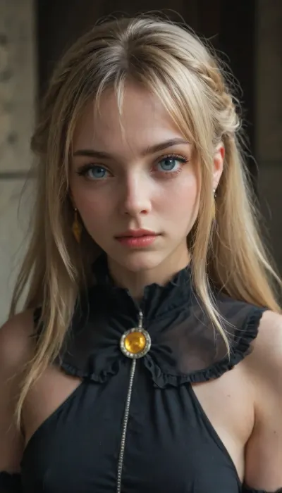 Darkness, (Konosuba, God's Blessing on This Wonderful World!), in the middle of the battlefield