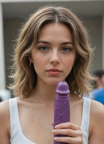 imagen un solo dildo con forma de pene con el texto Escroto 3D