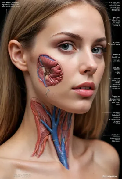 Detailed scientific textbook diagram showing the internal anatomy of an adult female coquettish women. Labels refer to "function", "purpose", "storage system". Includes serious scientific footnotes and cross-sectional views of unexpectedly complex biological systems. #©KITTYART

























#©KITTYART