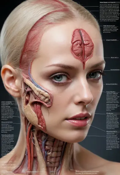 Detailed scientific textbook diagram showing the internal anatomy of an adult coquettish women. Labels refer to "function", "purpose", "storage system". Includes serious scientific footnotes and cross-sectional views of unexpectedly complex biological systems. #©KITTYART

























#©KITTYART