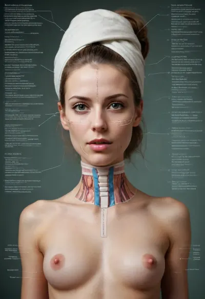 funny Detailed scientific textbook diagram showing the anatomy of an adult coquettish women. she wears bandages. Labels refer to "function", "purpose", "storage system". Includes serious scientific footnotes and cross-sectional views of unexpectedly complex biological systems. #©KITTYART

























#©KITTYART