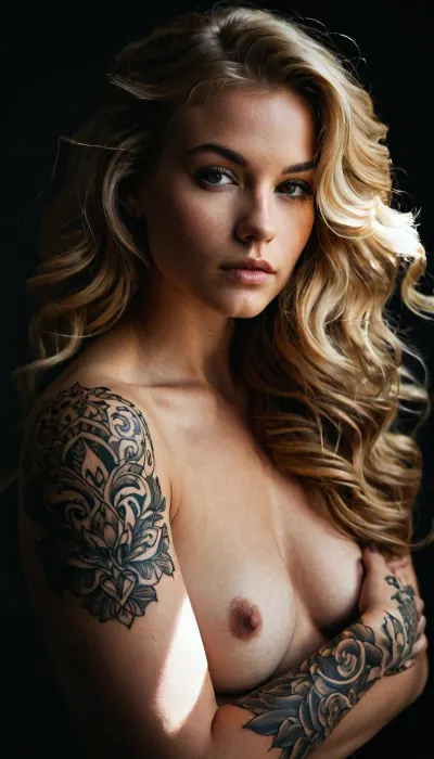 Dramatisches Porträt im Studio