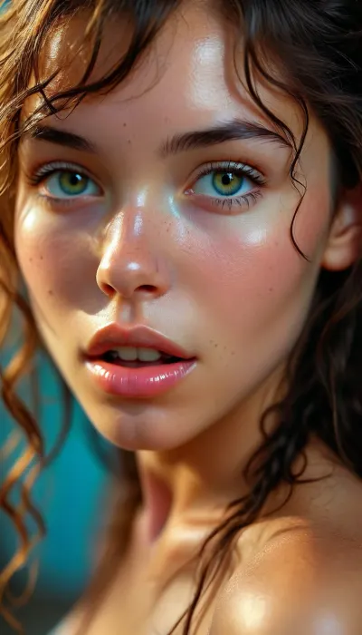 Rating_explicit, extreme close up
detailed, masterpiece, score_9, score_8_up, score_7_up, (score_9, score_8_up:1.1), 7seductive, detailed background, 32k, (high contrast:1.8), (volumetric lighting), (maximum quality:1.5), (high resolution:1.5), (ultra realism:1.5), (ultra realistic:1.5), (extreme detail:1.5), (((best quality:2))), (Ultra detailed skin:1.5), (ultra high resolution:1.5), (4k), rendered in 8K UHD with, detailed rendering, natural color palette with warm skin tones contrasted by cool blue screen light, masterpiece-quality digital art, ((crystal clear image)), showcasing, ((best lighting)), ((detailed face:1.1)), (face detail 10 out of 10), very beautiful Latina girl, 18 years old, look younger than their years, petite, very young girl, skinny, very long curly hair, black hair, very cute faces, angelic faces, mischievous look, freckles under their eyes, laughing and very happy, pissing in the toilet, piss, pissing, in the bedroom, caressing and kissing each other, legs spread wide, happy to show the pussy, they show the breasts, opposite view, perfect athletic body, toned ass, perfect high medium-sized breasts, very large protruding nipples, neon golden light, super realistic photography, high resolution, very high definition, high detail, best quality, best result, female, masturbation, fingering, pussy, <lora:MJ52:.5>, <lora:BUT_SDXL_SHS:.5>, <lora:SDXLHighDetail_v6-000005:.8>, <lora:2FingersSDXL_v03:.8>, <lora:Real_Photo_Detail_XL-000003:.8>