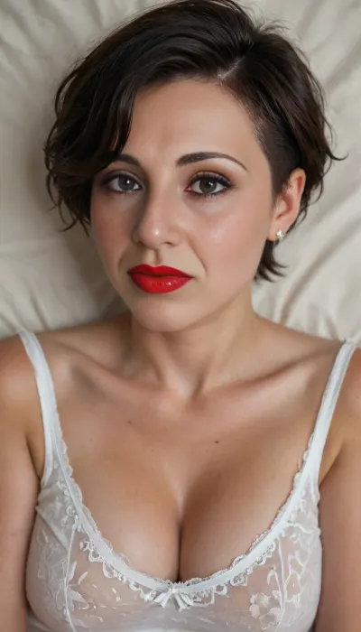 a cartoon drunk soviet mature woman, ((solo)), 1/2 body view, (((face focus))), ((completely clothing)), ((in casual outfit)), ((DARK HAIR, GLAMOROUS PIXIE CUT HAIR)), 40 years old, perfect face, ((sad:1.3)), ((milf:1.4)), blue eyes, makeup, red lipstick, ((lying)), in Wasterland bordello, (CHUBBY WOMAN:1.2), (((flashed her panties))), (Style, Classic Cartoon Animation, 2D Animation, Cel Animation Lighting, Flat, Even Lighting Composition, Medium Shot, centered Details, Bold Outlines, Simple Shading, Expressive Facial Features, Wondering Expression Quality, High Quality Cartoon, Vibrant Colors), m4g1calpunk, fantasy-themed, cosmic, <lora:580159_training_data:.5>, <lora:magicalPunk_LoRA_v1.0_34e:.8>