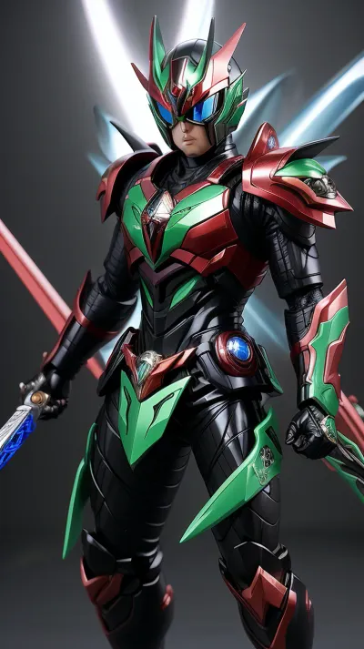 kamen rider ryuki + Odd-Eyes Pendulum Dragon. fusion. Strong body. Hd.4k.