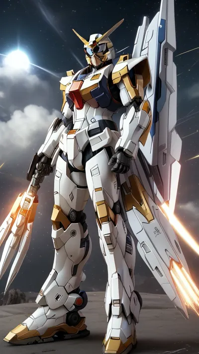 Strike freedom gundam + Halo. fusion. Hd.4k.