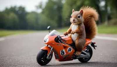 COPYRIGHT, A small toy squirrel rides a motogp bike. /©KlTTY-ART/

























/©KlTTY-ART/