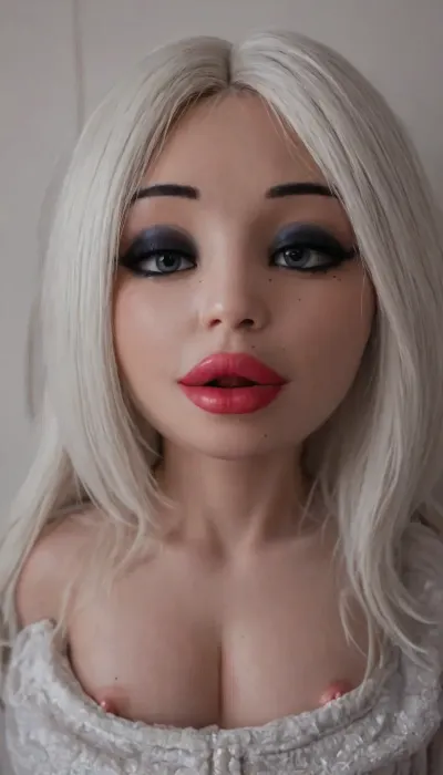 cinema still, (((solo))), (insanely sexy stunning beauty:3.9), (adorable beautiful cute girly:1.7), (super fuckable sensational hottie:2), (exceptionally seductive:1.8), (shyly flirts:1.6), (looks at viewer with sensual erotic intensity:1.8), (extremely sexy seductive eyes:1.3), (long big thick eyelashes:1.3), (extremely sexy seductive makeup:.7), (big plump lips:1.5), (white hair with bangs:1.8), (huge soft heavy shapely natural breasts:1.2), (cleavage:1.5), (curvy body:2), athletic, narrow shoulders and chest, slim neck, (tiny erect nipples:1.4), thin waist, wide curvy hips, thigh gap, perfect ass, (incredible fit shapely thighs:1.2), (beautiful legs:1.3), (small cute pussy:2), (tanned:1.2), (dark complexion:1.8), (beauty mark on chin:.1), (freckles:1.2), (((nude))), (((((topless))))), barefoot, bottomless, (pussy slip:1.6), (view from side:1.8), (realistic:2), dynamic sexy pose, ((((full body)))), intricate detailed, textures, hyperrealistic, ((very wet skin)), arched back, ((full figure from behind visible)), BREAK. Minimalism, white clear Background, Blurred background, dark, rich, Deep shadows, Dramatic shadows. Cool vibrant fluorescent light inside the shooting range, dim warm colorful light outside the shooting range. Strong side neon red and blue light. Dynamic contrast. Ambient UV light.
BREAK.
Photo of the most beautiful artwork in the world, masterpiece, amazing quality, highly detailed, ultra detailed, Super realism, cinematic, clear image. Highly detailed, 64K, film_grain, score_9, score_8_up, score_7_up, score_6_up, score_5_up, score_4_up, Super high resolution, Professional quality, Photorealistic.
Leica M10, dslr, Wide-Angle Lens 35mm, (((distant side view:1.8))), ((from above:1.2)), (((zoom out:2))), interesting angle, (((distant full length photo:1.9))), high resolution textures, (sharp focus on face:1), (low-angle perspective:1.2), ultra-sharp clarity, Stunning depth, long take, vibrant detail, cinematic depth of field, tilt-shift, Ultra-detailed, rich dynamic range, ((Extreme Low Angle full figured view)), (((distant behind view:1.8))), (((behind view))), (((A staying hero in dinamic sexy pose on a clear white background, dynamic spiral drone shot, cinematic tones))), (sharp focused image), (High-angle perspective:1.2), Cinematic composition, unaestheticXL_cbp62, (((powerful back-shot))), Movie, Still, Film, Cinematic, Shot, Lighting, NEGATIVE_HANDS, BadX, detailed, eyes, perfect, freckles, skin, texture, photorealistic, foot, focus, <lora:DetailedEyes_V3:1>, <lora:add-detail-xl:1>, <lora:HandFineTuning_XL:1>, <lora:JuggerCineXL2:1>, <lora:Super_Eye_Detailer_By_Stable_Yogi_SDPD0:1>