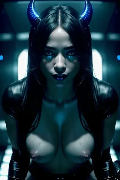 A dramatic still. Charming light strongly contrasting the dark background. A eager sexy little fuck thing, just ready to fuck and always your best horny thing. Viewers number one fuck method you always ready for taking your fuck. Futuristic sex partner, sperm taker, science fiction slut, outrageous fantasy sex creature.