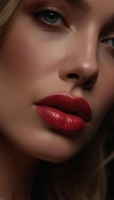 ziprealism, (full lips, soft pillowy lips, sensual lips, moist lips, sensual expression:1.6), (avant-garde experimental photography, ethereal lighting), (sharp focus on lips, extreme closeup), (sharp contrasting silhouette, profile, Dutch Angle:1.2), (shallow depth of field, soft bokeh, layered composition with subtle foreground)