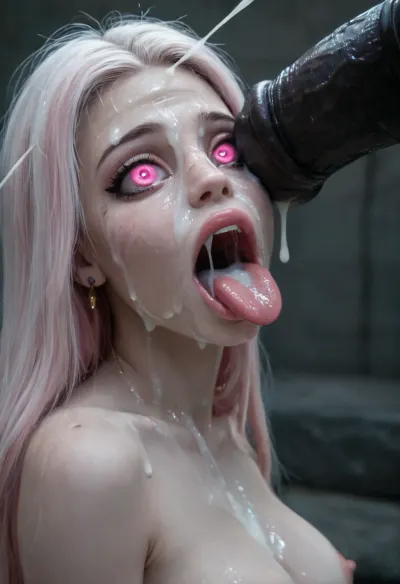 18 year old PETITE BIMBO CUTIE WITH HUGE ROUND FAKE BREASTS IS MIND CONTROLLED AND RESTRAINED TO A BONDAGE DEVICE, SHE IS HYPNOTIZED TO BE A CUM SLAVE FOR VIEWER'S hyper gigantic MASSIVE BLACK HORSEcock, SHE'S HYPNOTIZED BY VIEWER TO BE EXTREMELY DESPERATE AND TERRIFIED OF HIS gigantic thick BLACK HORSEcock, HYPNOSIS, SHOCKED EXPRESSION, BUKKAKE, UHD 8K, extreme realism, maximum detail, tanned skin with FRECKLES, (MESSY long MULTICOLOR hair), view from side and below, YOUNG HOTTIE BIMBO WITH ENORMOUS SILICONE TITS IS OBSESSED WITH VIEWER'S ENORMOUS BLACK HORSECOCK, she is DISGUSTED WHILE kissing the tip of HIS MASSIVE BLACK HORSEcock and licking the cum, SHE'S DISGUSTED BY HUGE BLACK HORSEcock, SUPER EXCITED eyes GLOWING WITH INTENSE SHOCK, EYES WIDE OPEN IN SHOCK, (BRIGHT GLOWING MINDLESS PINK eyes:2), she is HYPNOTIZED TO WORSHIP VIEWER'S MASSIVE BLACK HORSECOCK, EXTREME BUKKAKE BY HUGE BLACK HORSECOCKS, EXCITED SHOCKED extreme orgasm face, (EXTREME AHEGAO FACE:1.8), lots of thick runny cum on her BIMBO face and lips and chin and forehead, (tinkerbell99, aged 20), SUPER FIT BIMBO BODY, WEARING FISHNET CATSUIT, (VERY BIG ROUND FAKE BIMBO BOOBS), EXTREME HYPER BUKKAKE, perfect composition of lights and shadows, (After massive bukkake cum), dynamic, the brightest image, clear focus, depth of field, 32k, 30 mm lens, 1/250 s, f/2.8, ISO 300, excessive thick runny cum on face, lots of cum on breasts, lots of cum on hair, cum in mouth, big, tits, ohwx, woman, close-up, cowboy, shot, high, angle, skinny, body, igbaddie, tongue, out, ahegao, drool, <lora:JustCum:2>, <lora:cum_in_eye_deepmind:2>, <lora:SDXL_GigaTits:1.7>, <lora:igbaddie-XL:2>, <lora:ahegao_mr_chrisma:2>