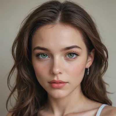 extremely horny very attractive slutty hottie, 21years old, french, (pretty face:1.5), (petite:1.2), adorable, flawless skin, waivy medium long brown hair, medium breast, green eyes, perfect eyes, closeup, 4k, ultra realistic, photorealistic, detailed, (masterpiece, best quality)
