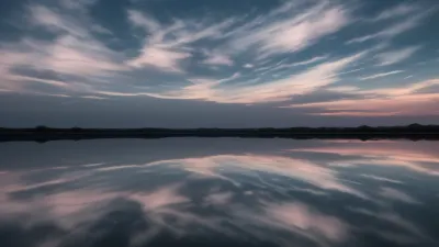 sky with gradients and reflection black background