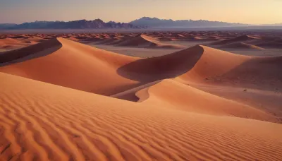 color gradient in desert