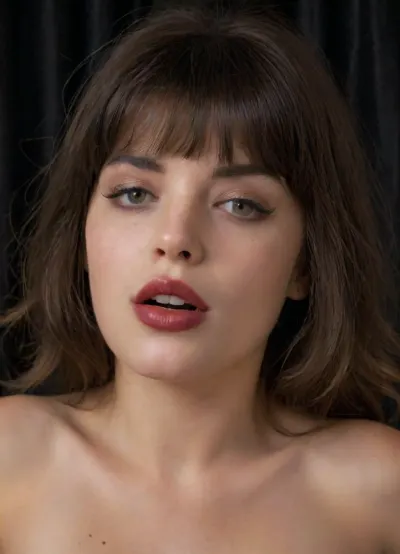 i love pounding drunk, breathtaking, tanned, athletic, petite, wild white college cunts, shiny skin, dark red lips, black curtain bangs haircut, black haired, 1/2 wiev, <lora:orgasmface_SDXL:1>, <lora:SDXL_BetterFaces-LoRA_v1:1>