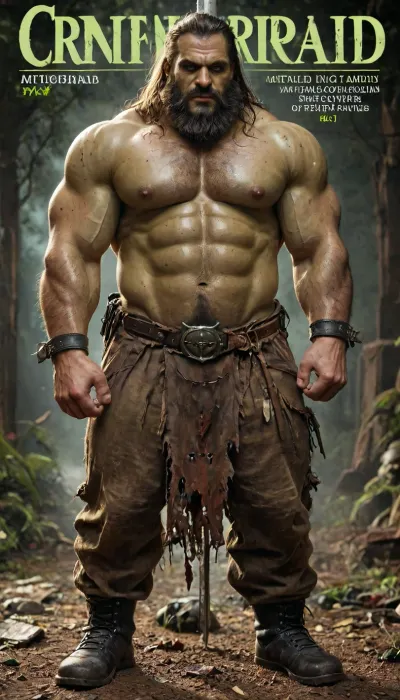 ((Rubeus Hagrid:1.6), demented, insane brute thug warden of Hogwarts, (yellow green zombie like skin color:1.6)), pitch black eyes, 4 meter tall, very angry, hairy bare chest with massive scars, hyper massive muscular, (built like a bear, human face with beard to his waist:1.3), (wearing Rubeus Hagrid clothes and armor, 2 meter pole hammer on back, magic enhanced red sickle in hand, signature Piwafwi cloak with bear fur pelt, dungeons and dragons inspired chainmail), yellowish green zombie skin, black and purple hair, necromancer, wood Warrior, Drow, celtic tattooed body, scarred, black purple eyes, heavy and uberfit, bloody, blood spatter, wolf, werewolf Warrior, magazine cover, Realism_Quality_2xx_By_Stable_Yogi, score_9, score_8_up, score_7_up, (((very rough and criminal face:1.3))), (((extremely ultra detailed face:1.3))), perfect fingers and hands, (full body view:1.4), (extreme size difference:1.2), (ultra realistic), (maximum quality), (high resolution), (extreme detail), (ultra realism), UHD, super high quality, highly detailed, high resolution, perfect lighting, natural lighting, Uber realistic, ultra detailed, masterpiece, 35mm photograph, film, professional, 4k, hdr, photographic, ultra realistic, ultra high details, back light, (dynamic pose), (dynamic angle), (random angle), (random pose), (dynamic view), (random view), best quality, volumetric lighting, golden hour lighting, dramatic shadows, rich details, nature-inspired color palette, ((very wide long shot:1.7)), golden hour, <lora:Dark_Elf_Warrior:2>, <lora:Drow:2>, <lora:339100_training_data:2>, <lora:zavy-brbrn-sdxl:2>, <lora:LCMTurboMix_Euler_A_fix:2>