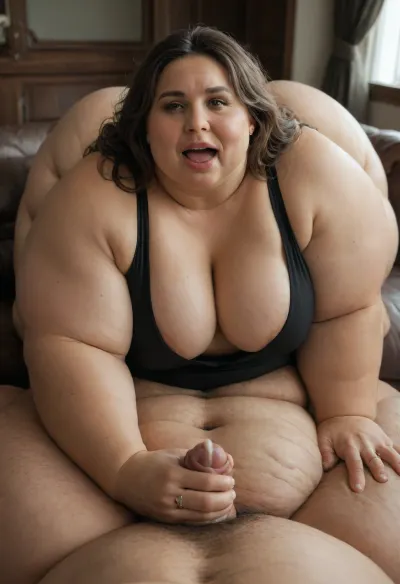 Lubica stepaunt, A man’s pov, sitting on the couch getting a hand job from a short thick light brunette hair with bangs 60 year old gilf with a saggy tummy and sagging breasts wearing a sleeveless black jumpsuit, (mature:1.2), (obese:2), (no makeup:1.2), (long hair:1.2), (cleavage:1.2), (milf:1.5), (sagging breasts:1.2), (handjob:1.2), (cumshot:1.5), (cum on her tits:1.5), (cum in her hand:1.5), (cum on her dress), (mouth open:1.3), (orgasm face:1.3), (cum dropping off her tits), (big penis), (round face:1.3), (medium size breasts:1.3), (eyes open:1.3), (fat face:1.2), (messy hair:1.2), (ass up:1.3), (captivating glowing amber eyes:1.2), (big bright eyes), (cellulite ass:1.3), (she is wearing a wedding ring), (gray hair)