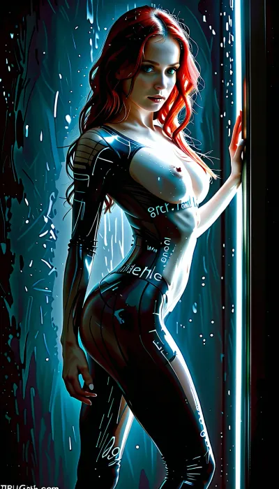 new, (well-lit scene:1.5), (rim light:1.5), (DSLR photo), (((good hands))), ultra detailed anatomy, Photorealistic style, 8k ultra-detailed, front view, (a 24 years old german ghotic woman:1), girl wearing a futuristic black tight leather bodysuit made of black bones and metal, in the style of Giger and Ernst Haeckel, she is holding up a sign with the written on it "Rest well Nixst3r!" in bold letters, the girl is innocent, she is stepping out of the darkness into the light, she is standing in the light, translucent white skin, pale skin, glowing blue eyes, long red hair, skinny petite body, dynamic poses, stepping out of darkness, ultra detailed, realistic, romantic, <lora:MJ52:1.9>, <lora:DarkGrimFantasyXL-000004:2>, <lora:LCMTurboMix_Euler_A_fix:2>, <lora:Fantasy with epic details - XL SDXL v1.0:2>, <lora:FLUXEnh4nce:2>