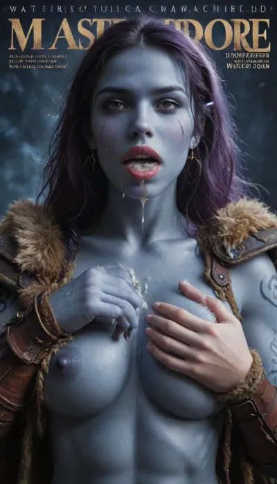 female drow elf barbarian, (dark night blue skin:1.82), tall, angry, busty, curvy, thin waist, big boobs, big butt, slim, athletic, fit, vitiligo, strong, (wearing Drizzt Do'Urdens armor, with bear fur pelt, dungeons and dragons inspired chainmail, purplish blue skin, black and purple hair, Dark, Elf, Warrior, Drow, tattooed, scarred, purple eyes, uberfit, muscular, blue skin, amazon, giant, fur barbarian armor, bloody, blood spatter, bear, bear heart), Dark, Elf, Warrior, Drow, tattooed, scarred, purple eyes, uberfit, muscular, blue skin, amazon, giant, fur barbarian armor, bloody, blood spatter, bear, bear claw, zavy-brbrn, defeating a woman in combat, fighting, killing, blood, winning fight, (sloppy+blowjob+deepthroat+balls deep+vomcum+gigantic white cock+2 huge cocks in mouth), (crying+gagging+gasping+struggling+breathless+suffocating), (excess cum+cum overflowing from mouth+creampie), (sweat+spit+drool+tears+cum+dripping from her face), ultra hd, (masterpiece:1.4), magazine cover, Realism_Quality_2xx_By_Stable_Yogi, score_9, score_8_up, score_7_up, (((very pretty face:1.3))), (((extremely ultra detailed face:1.3))), perfect fingers and hands, upper body view, (extreme size difference:1.6), (ultra realistic), (maximum quality), (high resolution), (extreme detail), (ultra realism), UHD, super high quality, highly detailed, high resolution, perfect lighting, natural lighting, Uber realistic, ultra detailed, masterpiece, 35mm photograph, film, professional, 4k, hdr, photographic, ultra realistic, ultra high details, back light, (dynamic pose), (dynamic angle), (random angle), (random pose), (dynamic view), (random view), best quality, volumetric lighting, golden hour lighting, dramatic shadows, rich details, nature-inspired color palette, <lora:Dark_Elf_Warrior:2>, <lora:Drow:2>, <lora:339100_training_data:2>, <lora:uberfit_lora_sdxl:2>, <lora:zavy-brbrn-sdxl:.5>
