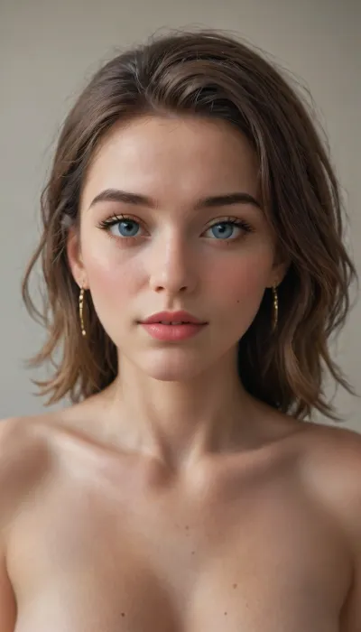 Очень реалистичный вид сзади. Обнаженная, темноволосая стройная девушка с грудью средних размеров, тонкой талией, упругой попкой и безупречно выбритой киской на большой кровати с серыми простынями и подушками получает в хорошем ритме секс от двух совершенно лысых европеоидных атлетически сложенных высоких мужчин с двойным проникновением, в вульву и анальное отверстие. Девушка, подавшись вперед, сидит, насадив свою вульву на член средних размеров одного из мужчин. Сзади, слегка присев, второй мужчина ввёл свой средних размеров член в анальное отверстие девушки. Девушка слегка оборачивается и смотрит на нас своими карими глазами с сексуальной улыбкой. Текстура кожи на лице девушки и видимом теле невероятно тонкая и реалистичная, с тонкими порами и здоровым сиянием. Хорошо видна текстура потной кожи мужчин., <lora:princess_xl_v2:.8>