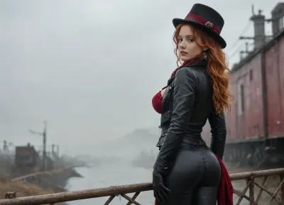 Incontro Steamy: il trono steampunk della regina scarlatto in mezzo alla nebbia di londra