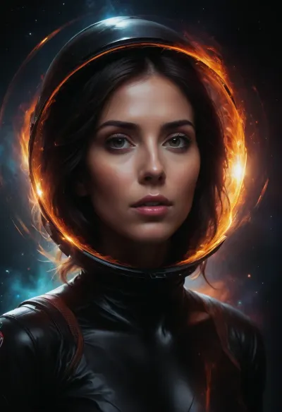 (astronaut woman:1.5), (black hole:1.8), (double exposure:1.5), (face of a beautiful woman overlayed on epic black hole:1.2), amazing depth, surreal, intricately detailed, perfectly balanced, deep fine edges, vivid colors, 8K, UHD, many details, extreme detailed, full of details, (movie poster style, cinematic:1.4), ziprealism, sk_digitalart, sk_cinematic, <lora:SDXLFaeTastic2400:.4>, Colorsplash, <lora:SDXLPaintSplash:.2>, sunnyrayyxo, <lora:sunnyrayyxo_v1_SDXLBase:.4>, double, exposure, <lora:210432_training_data:1>