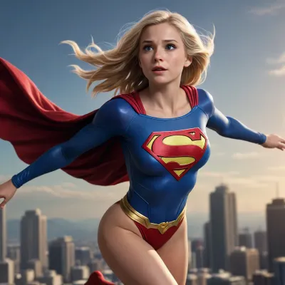 Supergirl half naked, flying pose, blonde hair, small boobs, hairy pussy, j_cartoon, <lora:J_cartoon:.5>, unaestheticXL_cbp62, <lora:EnvyCuteXL01v12:.5>
