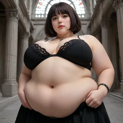 huge titty, obese belly chubby ssbbw, goth, s3xyg0th, <lora:s3xyg0th_20230811_henmix_LORA_512:.5>