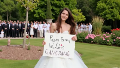 The bride's bold statement