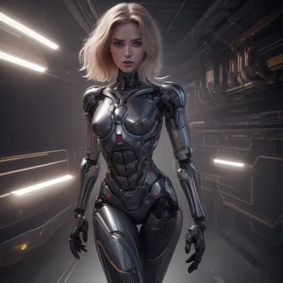 Full body, one person, nude, robot skin, android skin, robot girl, mechanical parts, android, 1girl, hdr, dtm, full ha, masterpiece, 8k, beautiful, highly detailed, cinematic, dynamic angle, ultra detailed graphic tension, dynamic poses, stunning colors, cinematic lighting effects, super vista, <lora:robot_skin_XL_1.0.6:.6>