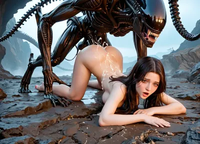 Unholy pleasure: a xenomorphic encounter - fear meets forbidden desire