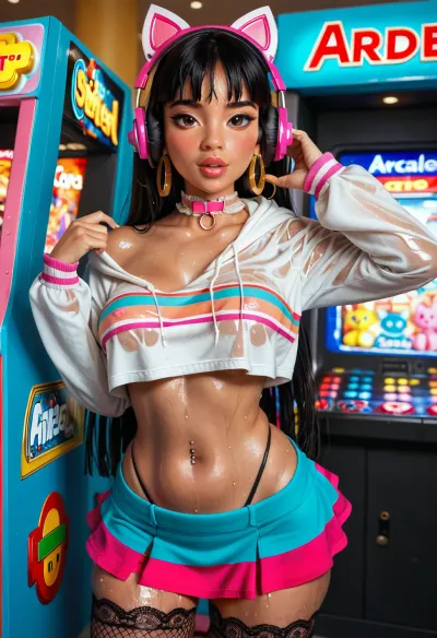 Rain-slicked symphony: a chel el dorado nightlife encounter