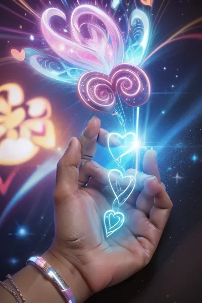 realistic. I'm still tuning in to love through my fingers. Do you feel love? Now I need to feel your love flow. What do you feel? Where does my love enter you. Show me where you feel the touch.