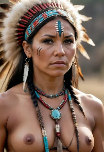 Native American A beautiful muscle mommy