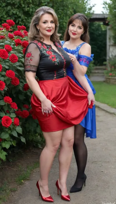 Soft middle age Lesbian porn. Skin fit, lyco, (hoteltransylvania_mavisdracula-10:.9), cowboy shot, two middle age hairy plump chubby saggy girls b & w, mavis dracula, smile, looking at viewer, arms behind back, black dress, black stocking, public toilet room, crowd of people, fucked55 year old fat MILF, (mature MILF:1.5), (overweight:1.4), (brunette, long wavy hair pulled into a big ponytail), (round face), brown eyes, red lipstick, (in festive national Russian clothes with embroidered gold pattern, red suit, tight blue skirt), (standing in the garden with a huge bouquet of scarlet roses), background, peasant old garden, cherry orchard filled with scarlet roses, cleavage, blue, green, purple, all the colors of the rainbow, (wide ankles, shoes, stilettos), Softcore lesbian middle age porn. Tight skin, two hairy chubby chubby saggy 2 milfs mature b/w, hands behind back, red dress, black stockings, party, crowd, fucking, (skirt up:1.3), (full body view:1.5)