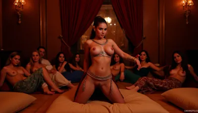 Jasmine'nin entrancing dansı: haremli bir gece