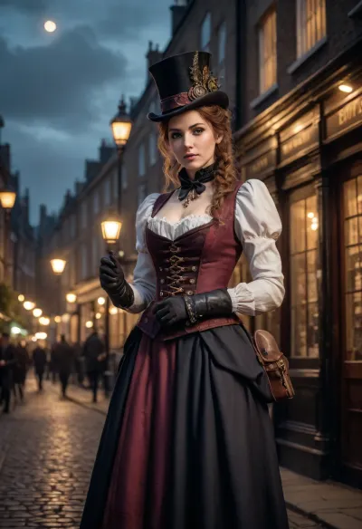 victorian london, dusk, steampunk brawler