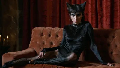 masterpiece, fit vascular, skinny, evil girl, couch, studio lighting, collar, (wearing torn very tightly fitted clothes), (intense possessed eyes), eyeliner, veiny legs, (intense veins all over her body), (black detailed vein texture), (transforming into a anorexic furry wolf:1.03), (infected bulging black veins), (intense detailed pussy texture:1.1), (sharp claws on her hands:1.03), pointed ears, (), wanapi, fur, all, fours, <lora:wanapi:1.4>