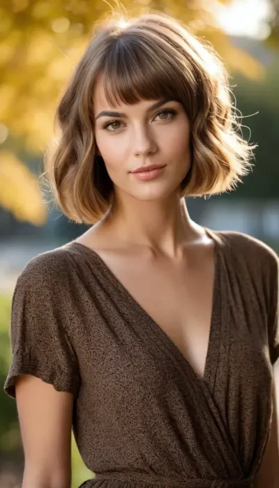 (Extremely insanely highest quality and resolution:1.5), (full body in frame:1.6), (Professional modelling photo:1.3), of, ((astonishing endearing:1.5)), ((pretty girl next door relaxing:1.5)), (extremely detailed face and eyes:1.3), light makeup, (35 years-old), Dutch, (suntouched lightsandbrown hair:1.5), (cute:1.33), (slim:1.33), (french bob haircut:1.5), (very messy french bob haircut:1.5), (extremely detailed hair:1.33), (very beautiful extremely detailed stylish feminine chic designer clothing:1.5), (accessories:1.25), (happy look), (extremely detailed detailed outdoor:1.3), (extremely high resolution:1.3), (perfect focus:1.33), (perfect contrast:1.3), (perfect composition:1.3), (extremely detailed lighting and shadows:1.3), (insanely, (sharp details)), gigapixel, (hyperrealism:1.3), photorealistic, (masterpiece:1.2), (8k:1.3), (extremely high detailed:1.3), (photorealistic:1.5), ((extremely high quality)), (intricate details), highly realistic, detailed skin, artistically color tones, ((bokeh)), (smooth shadows)