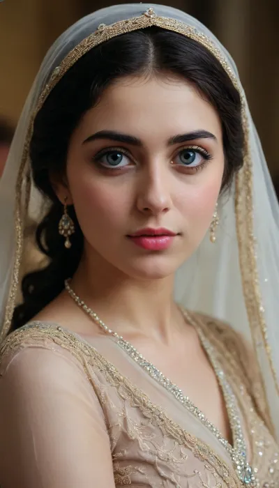 (SDXL:2), British iranian girl with beautiful face, blue eyes and beautiful lips