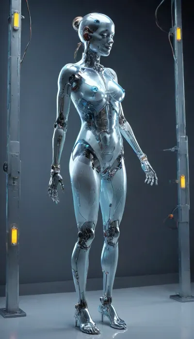 Full body view，full body view，full body view，Generate a picture One day, a naked curvy fat female black dark skinned objectified subjected to painfull medical experiment to be a big full bodymorbike sexmashine, in a hospital room, sexmachine, 1girl, spread, legs, cum, in, pussy, stationary, restraints, legup，Standing on one foot, (night, ring lamps:1.3), ((cyberpunk laboratory, broken cyborg girl, ridding sexmachine)), full body photo, plasma and wires inside the body, a robot skeleton, mechanical organs, implants in the head, wires and tubes with plasma from the skull, full body view，full body view，full body view, full body view，full body view, hinaigirl, standing, on, one, leg, up, full, body, split, <lora:sexmachine_XL_0_:.6>, <lora:PAseer-SDXL-Transparent Robot:.6>, <lora:ByteBlade:.8>, <lora:MaybeBetterFaceInFullBodyLora_XL_rev3:2>