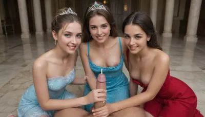 18+
Grinning
Happy
Cumshot
Mansion
Harem
Soft Light
Custom Prompt
Man Pov, Man has abs, multiple cute elegant classy Norwegian supermodels worship my cock pov, harem, one big thick cock pov, (detailed big erect penis), thick cum, excessive dripping cum, body covered in cum, girls lovingly looking at viewer, perfect detailed loving eyes, excessive cum on face, excessive cum on tits, excessive cum on stomach, excessive cum on leg, massive sticky cum, dresses pulled down with tits out, exposed breasts and nipples, Women are kneeling, Women are leaning towards the viewer, viewer laying on the floor.
Stunningly beautiful girls in the middle of giving me a handjob when it suddenly cums on her face, confident happy expression on her beautiful, pretty, cute elegant smart tall tall face. Girls are naturally beautiful and classy, with soft freckles and cherry lips, (Princess dresses:1.4), (pulled down dress with exposed breasts:1.3), (different hair colours), (different hairstyles), handjob, (sharp facial features), cum on face, cum on chest, she is kneeling down, (cum everywhere:1.6), (cumshot:1.6), cum on her hands, small breasts exposed, happy, proud, cum, huge cumshot., The girls in this photo are smiling gently and shyly with the corners of her mouth turned up and is so adorable that it makes anyone who sees feel happy, model like style that will make you fall in love with it yet a feminine and voluptuous figure, ((She blushes shyly and smiles)), ((((All of her teeth are beautifully aligned her teeth are also beautifully aligned, and her whitening care has been perfectly applied giving her a very attractive smile that looks very clean and beautiful)))), <lora:sunnyrayyxo_v1_SDXLBase:.5>