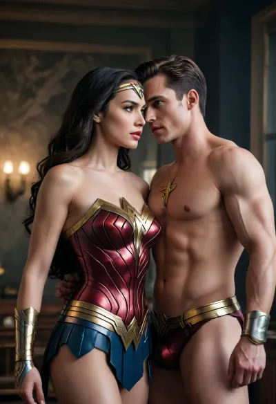 man and Wonder Woman, sex, 金鋼狼+神力女超人