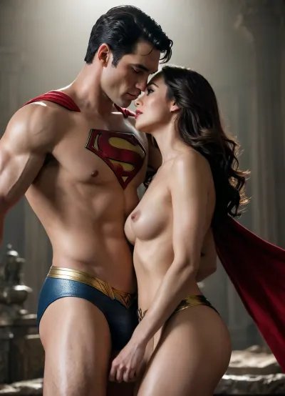 Superman and Wonder Woman, NUDE sex, 金鋼狼+神力女超人