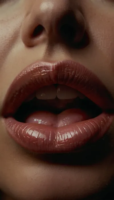 Female mouth, detailed lips, pussy where the mouth should be, female with a pussy instead of a mouth