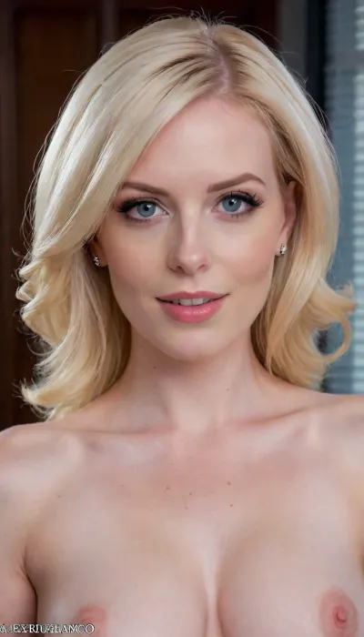 Barbie style, fatal female horny mature milf, seductive personal assistant, secretary, close up face, close up viev to face, detailed beautiful face, busty mature milf 35 y.o., seductive, huge sucking lips, puffy kiss lips, bimbo smile lips, focus on face, seductive beautiful face, smiling at viewer, office boss cabinet background, tall, (pale porcelain skin:1.4), (short blond hair), (elegant hairstyle), beautiful eyes, xxx porn adult star woman, look at me, sexy lips, smile, pouting lips, alluring yet dangerous, close up viev, dark sapphic glamour, look at my eyes, dramatic lighting., milf, ponychar3-RBSYPV3, curvaceous2, long, hair, looking, at, viewer, burgundy, blue, eyes, mole, portrait, freckles, realistic, close_up_detailed_shot_of1, <lora:1122530_training_data:2>, <lora:ponychar3-0-RBSYPV3:2>, <lora:close_up_detailed_shot_of1:1.4>, alexharper, <lora:alexharper:.8>